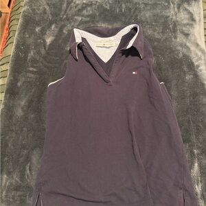 Tommy Hilfiger Dark Blue V-Neck Top